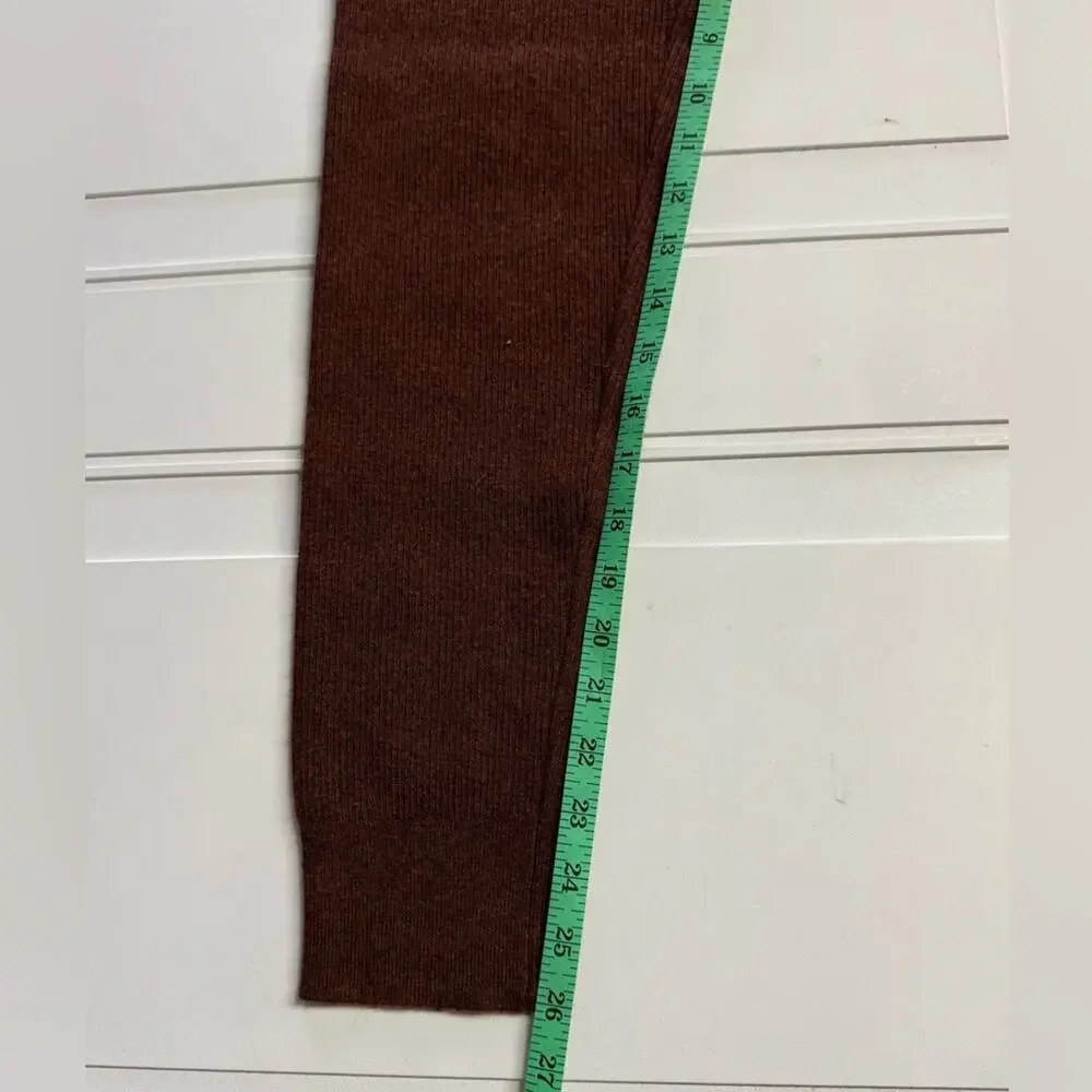Thread & Supply Sienna Wool Blend Knit Brown Leggings Pants Joggers Size Small - Picture 2 of 6